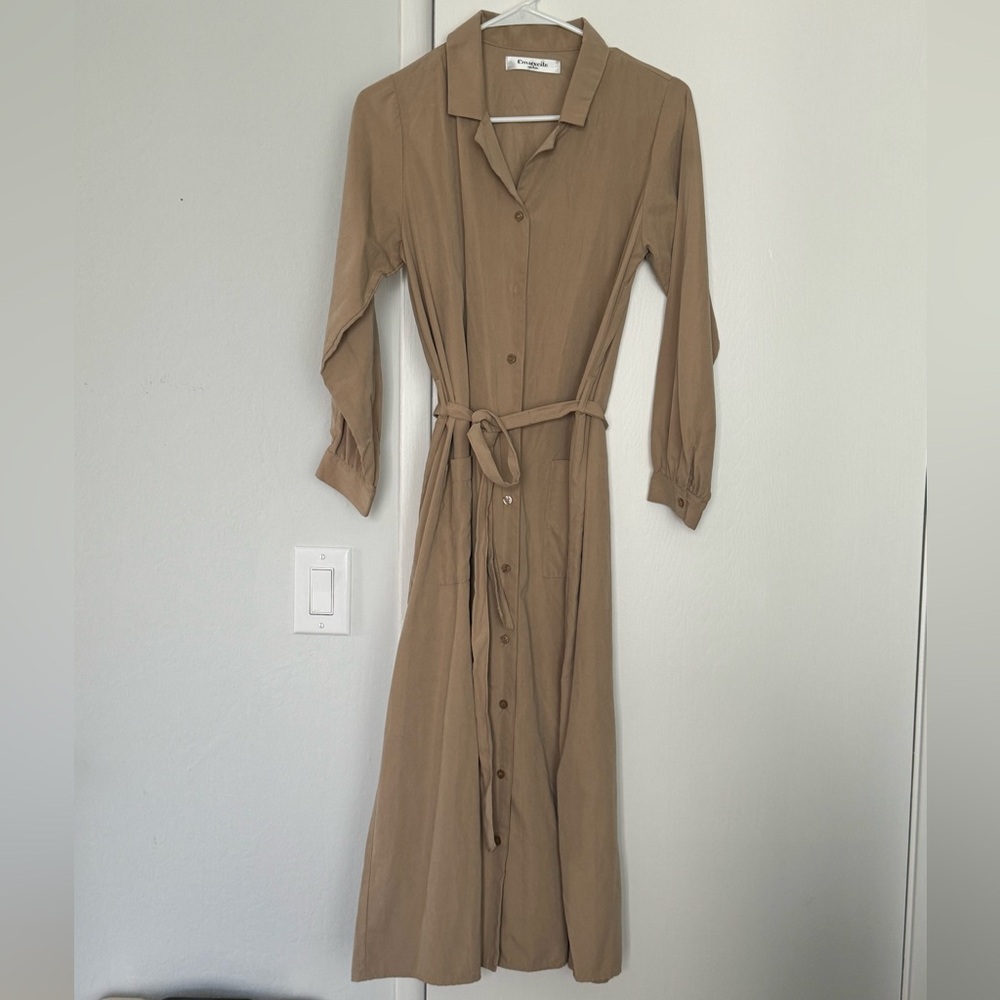 Vintage Midi Button Down Dress